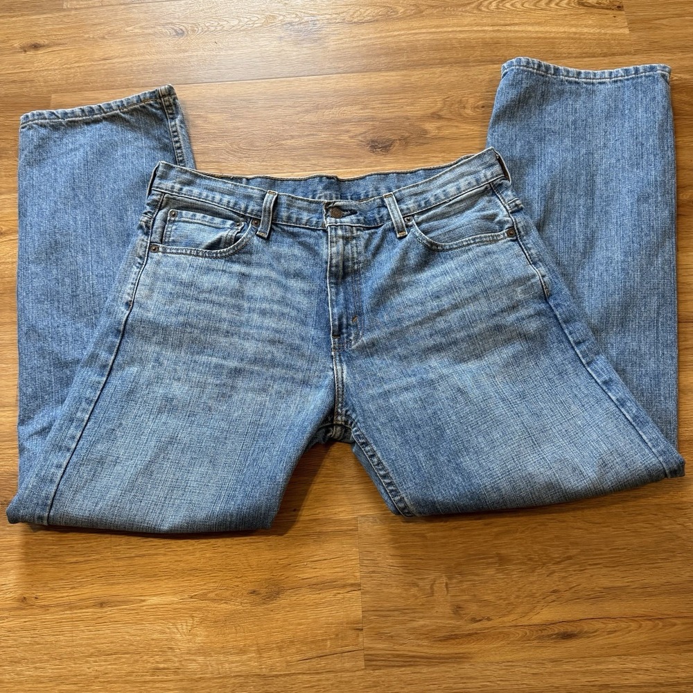 Levi's 569 Men's Jeans Blue Loose Fit Straight Leg Denim Bootleg 100% Cotton - Picture 5 of 16